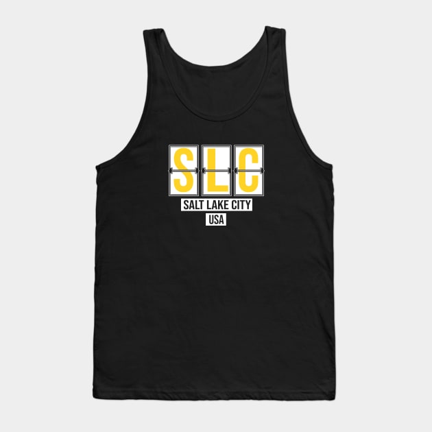 SLC - Salt Lake City Airport Code Souvenir or Gift Shirt Tank Top by HopeandHobby